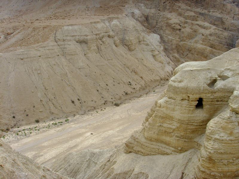 In der Region von Qumran gibt es viele Höhlen